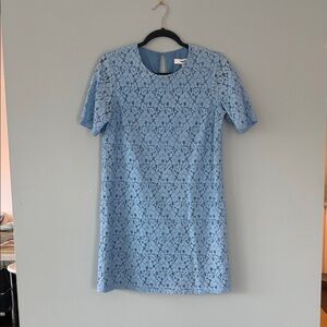 Likely Sky Blue Lace Mini Dress